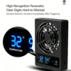 Smart reptile terrarium fan, humidity controlled ventilation fan, reptile tank cooling fan, digital temp humidity exhaust fan, vivarium circulation ventilator, reptile fog removal fan (3) Smart Reptile Terrarium Fan - Auto Humidity & Temperature Control Ventilator