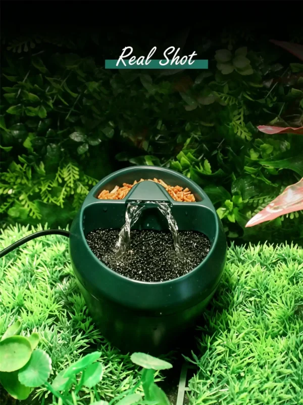 Smart reptile terrarium fan, humidity controlled ventilation fan, reptile tank cooling fan, digital temp humidity exhaust fan, vivarium circulation ventilator, reptile fog removal fan Smart Reptile Terrarium Fan - Auto Humidity & Temperature Control Ventilator