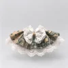 图片修改需求_副本-compressed Retro Khaki Paisley Lace Ruffled Kitten Collar Bib